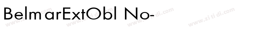 BelmarExtObl No字体转换